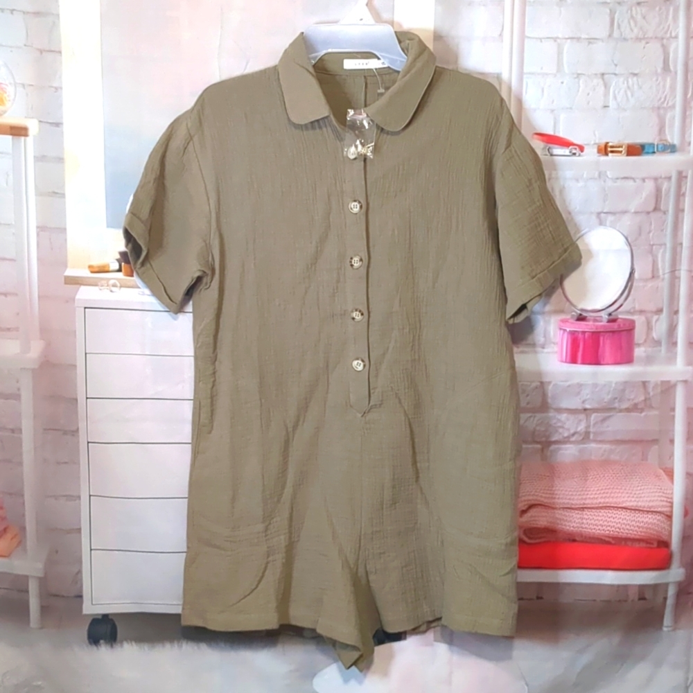 Lush Olive Green Jumpsuit